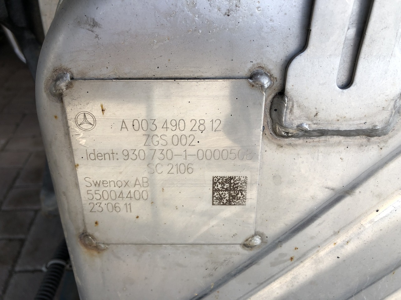 EXHAUST AFTERTREATMENT EURO6-EURO5 MERCEDES ACTROS MP4 - Exhaust manifold for Truck: picture 3 EXHAUST AFTERTREATMENT EURO6-EURO5 MERCEDES ACTROS MP4 - Exhaust manifold for Truck: picture 3