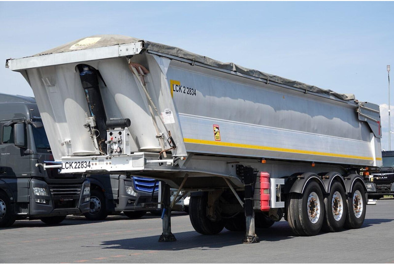 Benalu WYWROTKA 27 m3 / ALUMINIOWA / HYDRAULICZNA KLAPA / 2 OSIE PODNOS - Tipper semi-trailer: picture 2 Benalu WYWROTKA 27 m3 / ALUMINIOWA / HYDRAULICZNA KLAPA / 2 OSIE PODNOS - Tipper semi-trailer: picture 2