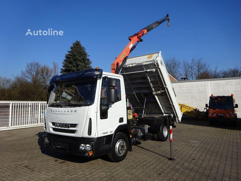 Iveco ML75E18K - 3 way tipper+crane - Tipper, Crane truck: picture 1 Iveco ML75E18K - 3 way tipper+crane - Tipper, Crane truck: picture 1