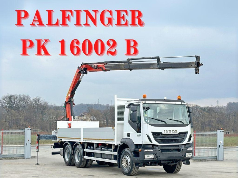 Iveco TRAKKER 360 * PRITSCHE 6,80* PK 16002 B+FUNK*6x4 - Dropside/ Flatbed truck, Crane truck: picture 1 Iveco TRAKKER 360 * PRITSCHE 6,80* PK 16002 B+FUNK*6x4 - Dropside/ Flatbed truck, Crane truck: picture 1