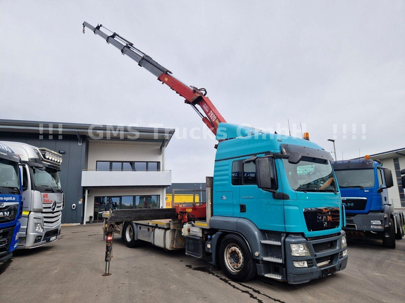 MAN TGS 18.360 Platform Crane HMF 2820 - Dropside/ Flatbed truck, Crane truck: picture 3 MAN TGS 18.360 Platform Crane HMF 2820 - Dropside/ Flatbed truck, Crane truck: picture 3