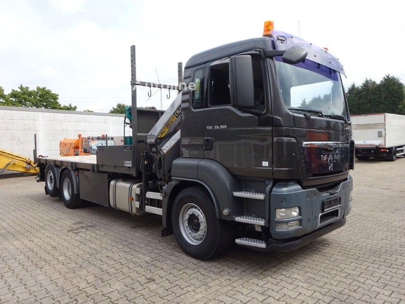 MAN TGS 26.360 - Open flatbed+crane 6x2 - Dropside/ Flatbed truck, Crane truck: picture 2 MAN TGS 26.360 - Open flatbed+crane 6x2 - Dropside/ Flatbed truck, Crane truck: picture 2