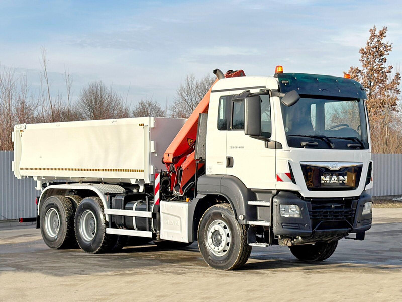 MAN TGS 26.400 * PALFINGER PK 16001 K + FUNK * 6x4 - Dropside/ Flatbed truck, Crane truck: picture 3 MAN TGS 26.400 * PALFINGER PK 16001 K + FUNK * 6x4 - Dropside/ Flatbed truck, Crane truck: picture 3