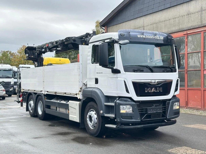 MAN TGS 26.440 6x2 Flatbed + Crane Hiab 177 K - Dropside/ Flatbed truck, Crane truck: picture 1 MAN TGS 26.440 6x2 Flatbed + Crane Hiab 177 K - Dropside/ Flatbed truck, Crane truck: picture 1