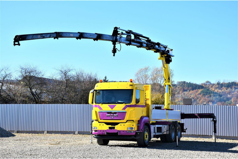 MAN TGS 28.440 Pritsche 5,60* HMF 3000 K5 + FUNK ! - Dropside/ Flatbed truck, Crane truck: picture 2 MAN TGS 28.440 Pritsche 5,60* HMF 3000 K5 + FUNK ! - Dropside/ Flatbed truck, Crane truck: picture 2