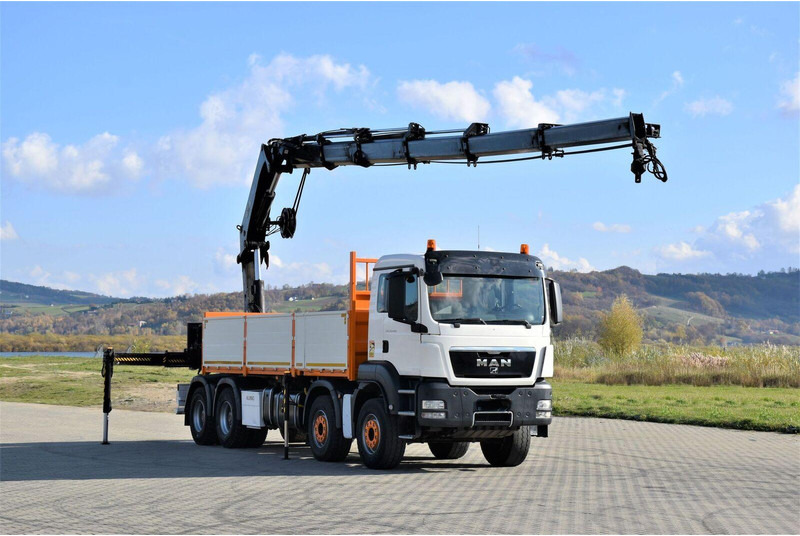 MAN TGS 35.440 * HIAB 322 EP-5HIPRO+FUNK / 8x4! - Dropside/ Flatbed truck, Crane truck: picture 2 MAN TGS 35.440 * HIAB 322 EP-5HIPRO+FUNK / 8x4! - Dropside/ Flatbed truck, Crane truck: picture 2