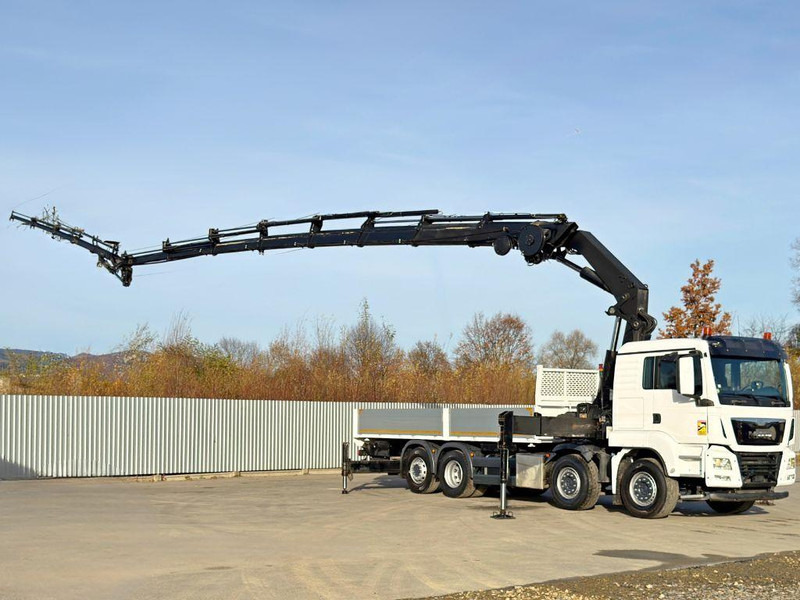 MAN TGS 35.440* HIAB 422 E-7 + JIB 75 X-4 + FUNK - Dropside/ Flatbed truck, Crane truck: picture 2 MAN TGS 35.440* HIAB 422 E-7 + JIB 75 X-4 + FUNK - Dropside/ Flatbed truck, Crane truck: picture 2