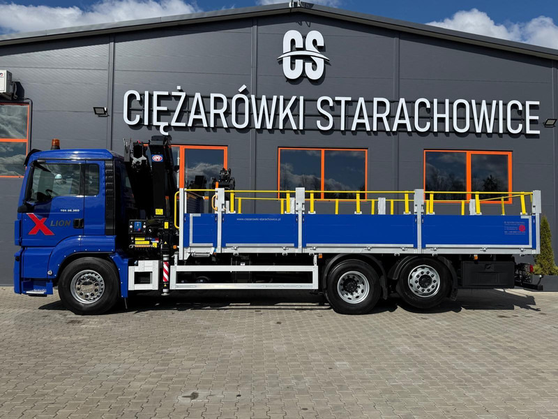 MAN TGS TGX 26.360 / E6 / 143tys km !!! skrzynia + żuraw HMF / manua - Dropside/ Flatbed truck, Crane truck: picture 5 MAN TGS TGX 26.360 / E6 / 143tys km !!! skrzynia + żuraw HMF / manua - Dropside/ Flatbed truck, Crane truck: picture 5