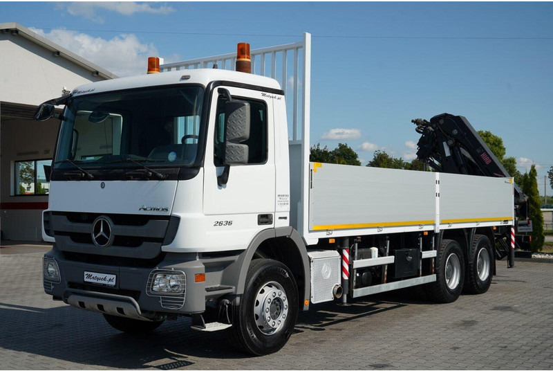 Dropside/ Flatbed truck, Crane truck Mercedes-Benz ACTROS 2636 / 6x4 / SKRZYNIOWY 7 M + HDS HIAB - WYSÓW 12,6 M /: picture 11 Dropside/ Flatbed truck, Crane truck Mercedes-Benz ACTROS 2636 / 6x4 / SKRZYNIOWY 7 M + HDS HIAB - WYSÓW 12,6 M /: picture 11