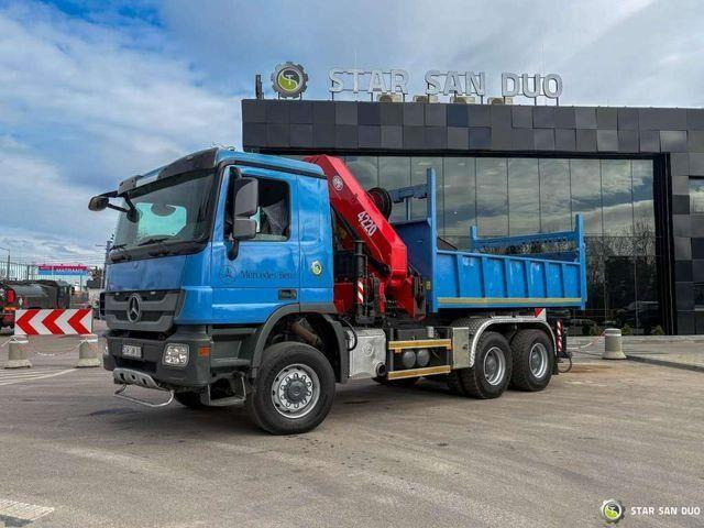 Tipper, Crane truck Mercedes-Benz ACTROS 3341 6x6 HMF 4220 K4 CRANE KIPPER: picture 10 Tipper, Crane truck Mercedes-Benz ACTROS 3341 6x6 HMF 4220 K4 CRANE KIPPER: picture 10