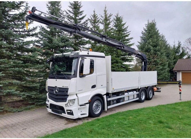 Mercedes-Benz Actros 2643 Flatbed + Crane HIAB X-HIPRO 232 E-3 - Dropside/ Flatbed truck, Crane truck: picture 1 Mercedes-Benz Actros 2643 Flatbed + Crane HIAB X-HIPRO 232 E-3 - Dropside/ Flatbed truck, Crane truck: picture 1