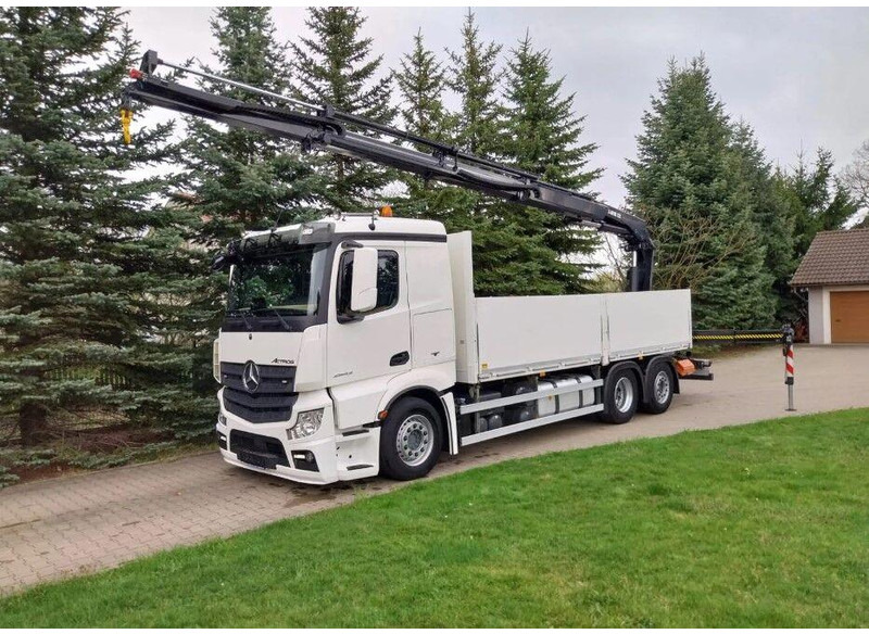 Mercedes-Benz Actros 2643 Flatbed + Crane HIAB X-HIPRO 232 E-3 - Dropside/ Flatbed truck, Crane truck: picture 2 Mercedes-Benz Actros 2643 Flatbed + Crane HIAB X-HIPRO 232 E-3 - Dropside/ Flatbed truck, Crane truck: picture 2