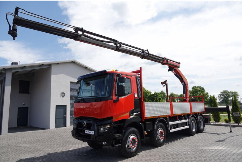 Renault C 430 / 8x4 / SKRZYNIOWY 7 M + HDS PALFINGER PK 24001-K C / WYSÓ - Dropside/ Flatbed truck, Crane truck: picture 3 Renault C 430 / 8x4 / SKRZYNIOWY 7 M + HDS PALFINGER PK 24001-K C / WYSÓ - Dropside/ Flatbed truck, Crane truck: picture 3