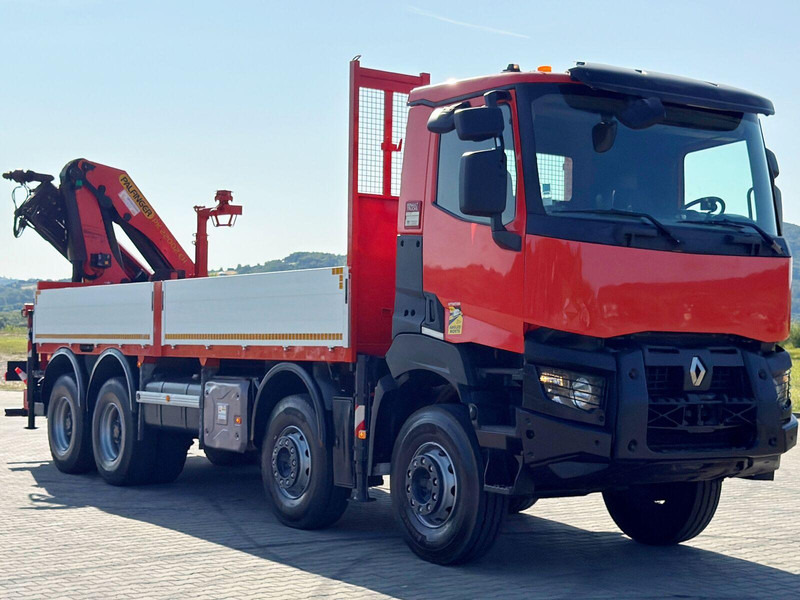Renault K 430 * PK 22002 - EH C+ FUNK * 8x4 - Dropside/ Flatbed truck, Crane truck: picture 4 Renault K 430 * PK 22002 - EH C+ FUNK * 8x4 - Dropside/ Flatbed truck, Crane truck: picture 4