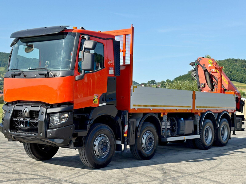 Renault K 430 * PK 22002 - EH C+ FUNK * 8x4 - Dropside/ Flatbed truck, Crane truck: picture 3 Renault K 430 * PK 22002 - EH C+ FUNK * 8x4 - Dropside/ Flatbed truck, Crane truck: picture 3