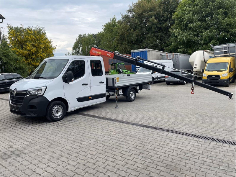 Renault Master Doka - Flatbed truck + crane - Open body delivery van, Combi van: picture 1 Renault Master Doka - Flatbed truck + crane - Open body delivery van, Combi van: picture 1