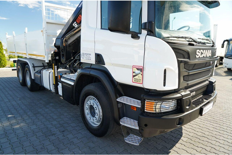 Tipper, Crane truck Scania P 410 / 6x4 / WYWROTKA - 6 M + HDS HIAB XS 211 / STEROWANIE RADI: picture 15