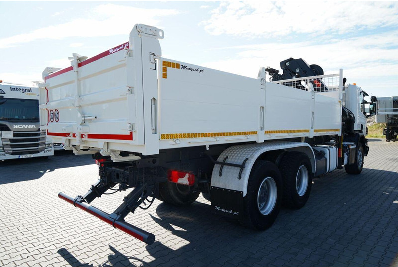 Tipper, Crane truck Scania P 410 / 6x4 / WYWROTKA - 6 M + HDS HIAB XS 211 / STEROWANIE RADI: picture 13