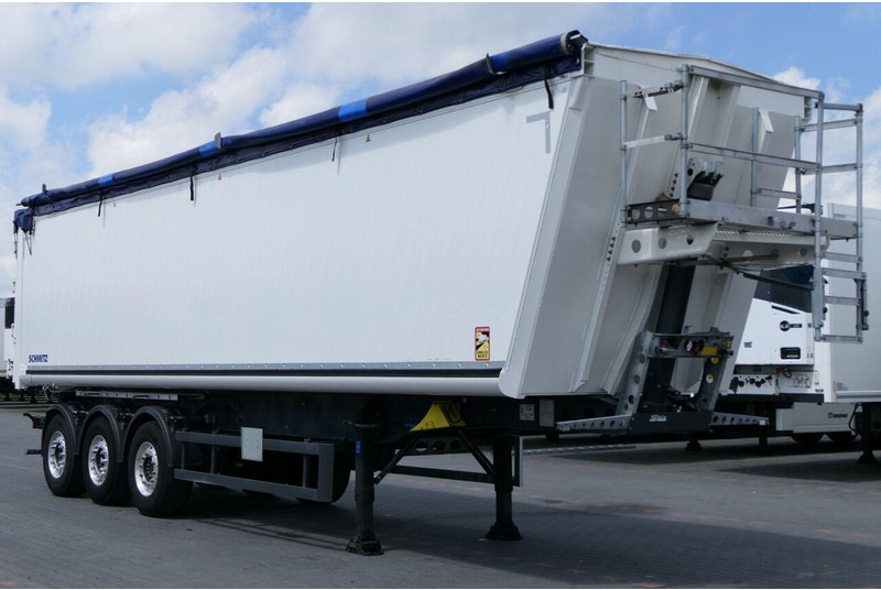 Schmitz Cargobull WYWROTKA 58 M3 / MULDA ALUMINIOWA / KLAPO-DRZWI / OŚ PODNOSZONA - Tipper semi-trailer: picture 1 Schmitz Cargobull WYWROTKA 58 M3 / MULDA ALUMINIOWA / KLAPO-DRZWI / OŚ PODNOSZONA - Tipper semi-trailer: picture 1