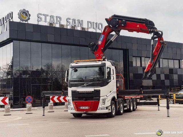 Volvo FH 550 8x2 HMF 8520 FLY JIB Winch Crane Euro 6 - Dropside/ Flatbed truck, Crane truck: picture 2 Volvo FH 550 8x2 HMF 8520 FLY JIB Winch Crane Euro 6 - Dropside/ Flatbed truck, Crane truck: picture 2