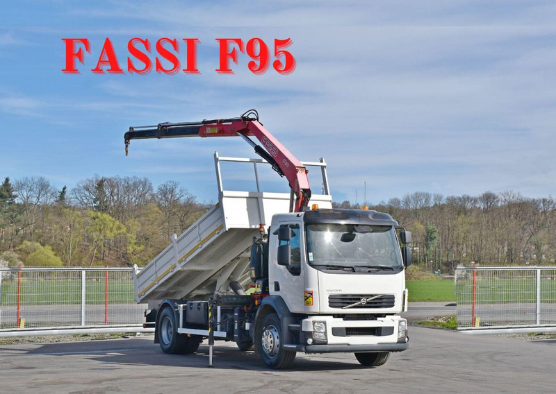 Volvo FL 290 KIPPER 4,90m * FASSI F95A.22 + FUNK * TOP - Tipper, Crane truck: picture 1 Volvo FL 290 KIPPER 4,90m * FASSI F95A.22 + FUNK * TOP - Tipper, Crane truck: picture 1