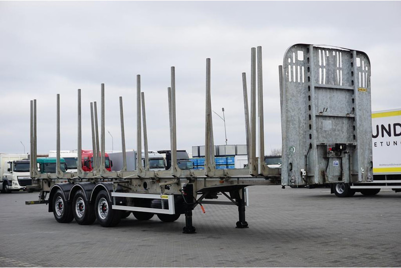 Zaslaw KŁONICOWA / DO DREWNA / WAGA 6 400 KG / OŚ PODNOSZONA - Timber trailer: picture 1 Zaslaw KŁONICOWA / DO DREWNA / WAGA 6 400 KG / OŚ PODNOSZONA - Timber trailer: picture 1