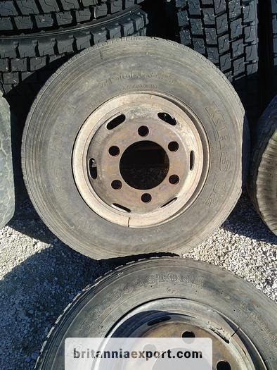 TOYOTA 4 x used 7.50-16 LT tyres on 6 studs rims for Toyota Dyna 300 - Wheel and tire package: picture 4 TOYOTA 4 x used 7.50-16 LT tyres on 6 studs rims for Toyota Dyna 300 - Wheel and tire package: picture 4