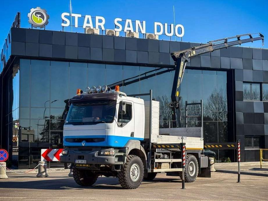 Renault KERAX 270 4x4 PALFINGER PK 16502 CRANE WINCH - Crane truck, Dropside/ Flatbed truck: picture 1 Renault KERAX 270 4x4 PALFINGER PK 16502 CRANE WINCH - Crane truck, Dropside/ Flatbed truck: picture 1
