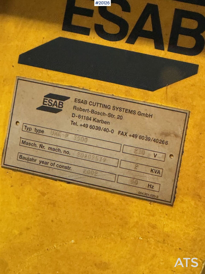 Construction machinery Esab UXE-P 3500: picture 18