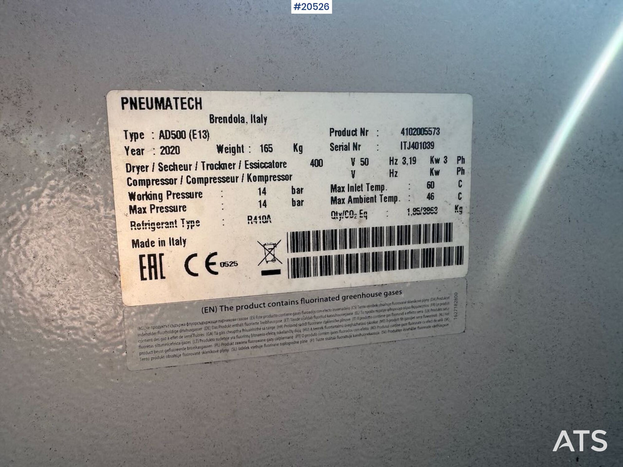 Pneumatech AD500 - Construction machinery: picture 4 Pneumatech AD500 - Construction machinery: picture 4
