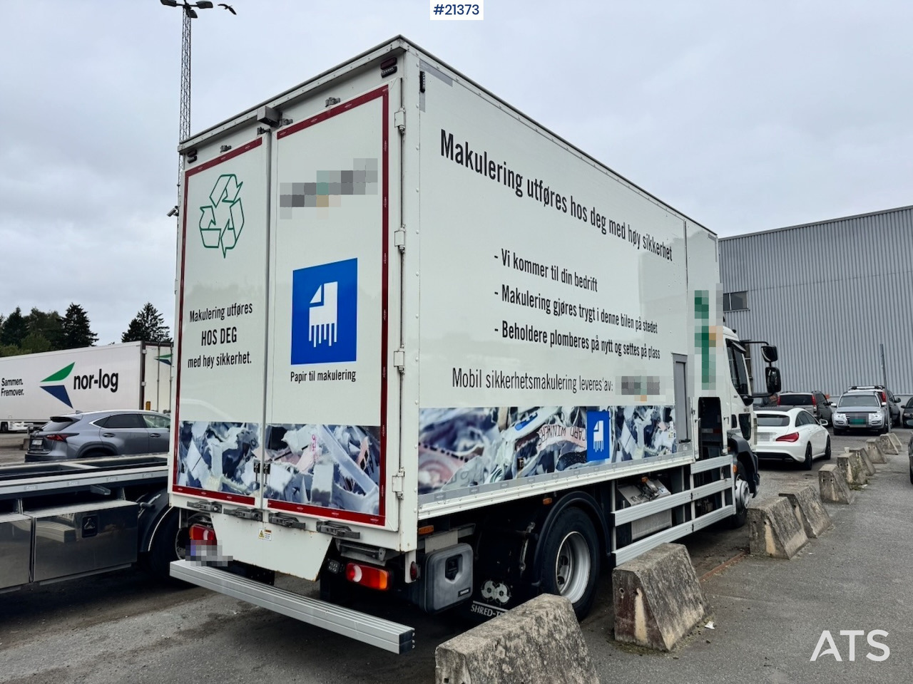Industrial waste shredder, Truck DAF LF 260: picture 7