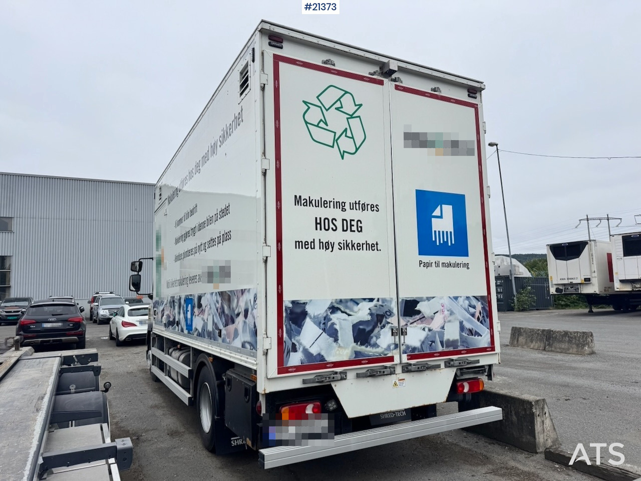Industrial waste shredder, Truck DAF LF 260: picture 8