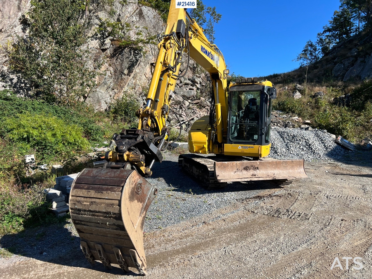 Komatsu PC78us Gravemaskin m/ Rototilt, pusseskuffe, smalskuffe og graveskuffe - Crawler excavator: picture 4 Komatsu PC78us Gravemaskin m/ Rototilt, pusseskuffe, smalskuffe og graveskuffe - Crawler excavator: picture 4