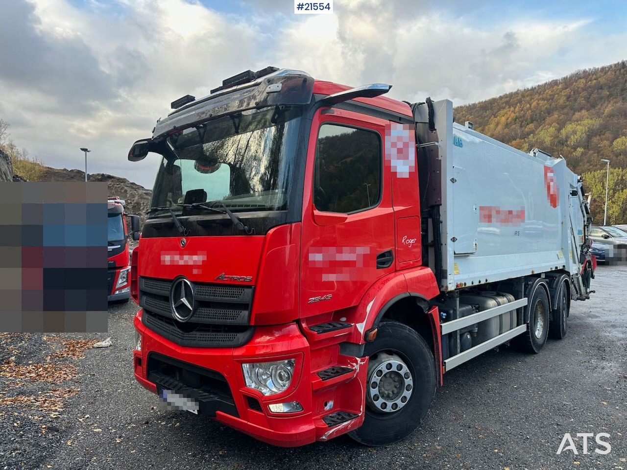 Mercedes Actros 2543 6x2 2 – kammers komprimatorbil m/ 2020 JOAB Anaconda twin påbygg - Garbage truck: picture 4 Mercedes Actros 2543 6x2 2 – kammers komprimatorbil m/ 2020 JOAB Anaconda twin påbygg - Garbage truck: picture 4