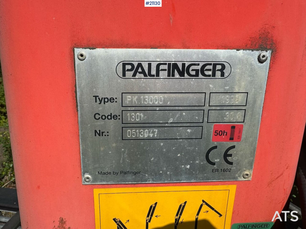 Truck mounted crane for Truck Palfinger PK 13000: picture 8 Truck mounted crane for Truck Palfinger PK 13000: picture 8