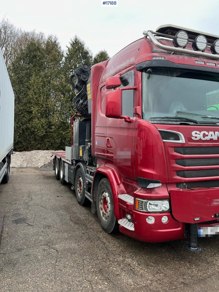 Scania R580 - Dropside/ Flatbed truck, Crane truck: picture 2 Scania R580 - Dropside/ Flatbed truck, Crane truck: picture 2