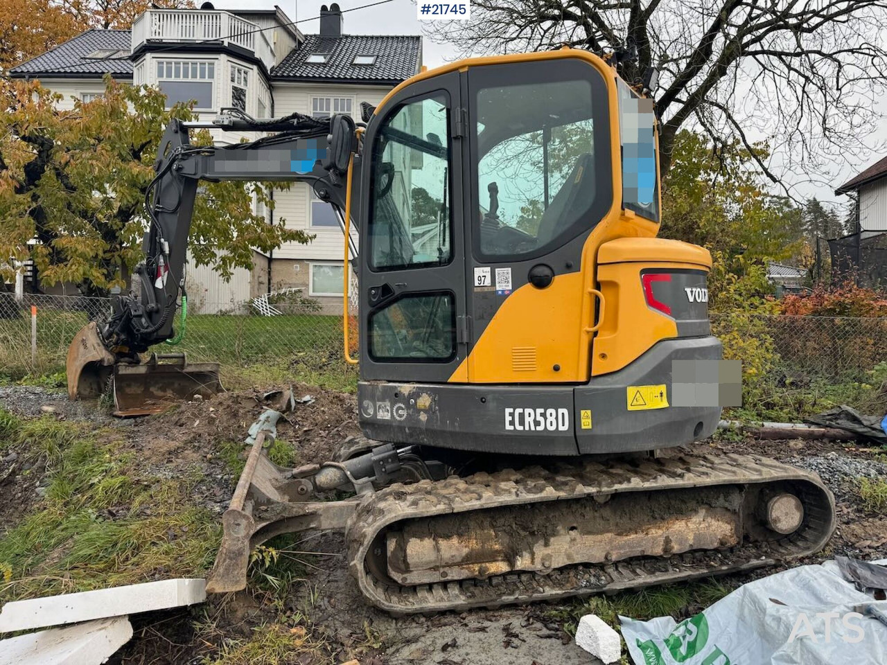 Volvo ECR58D Beltegraver m/ tilt og skuffe - Crawler excavator: picture 2 Volvo ECR58D Beltegraver m/ tilt og skuffe - Crawler excavator: picture 2