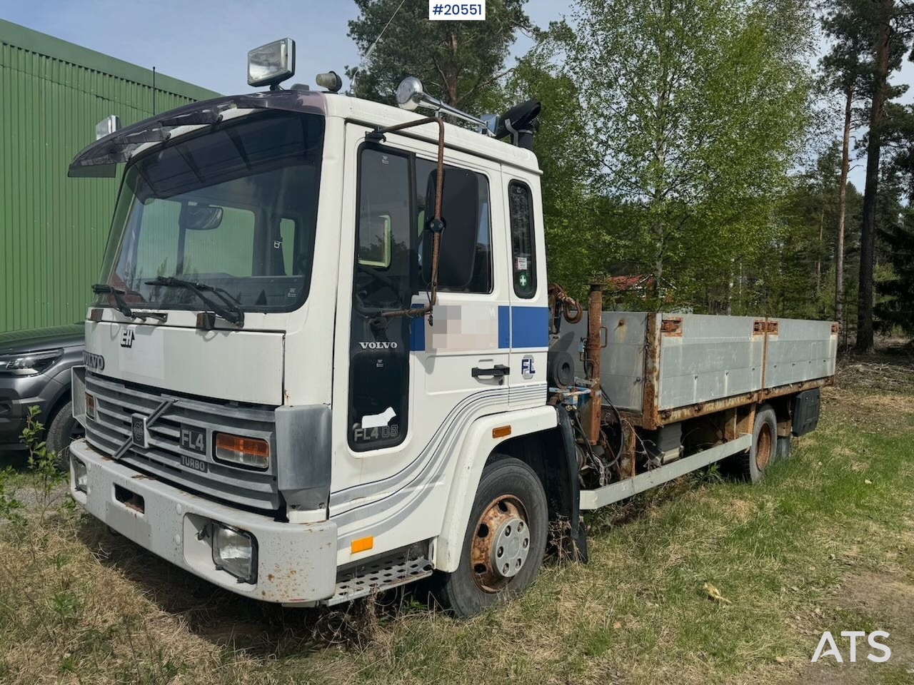 Volvo FL4 - Dropside/ Flatbed truck, Crane truck: picture 1 Volvo FL4 - Dropside/ Flatbed truck, Crane truck: picture 1