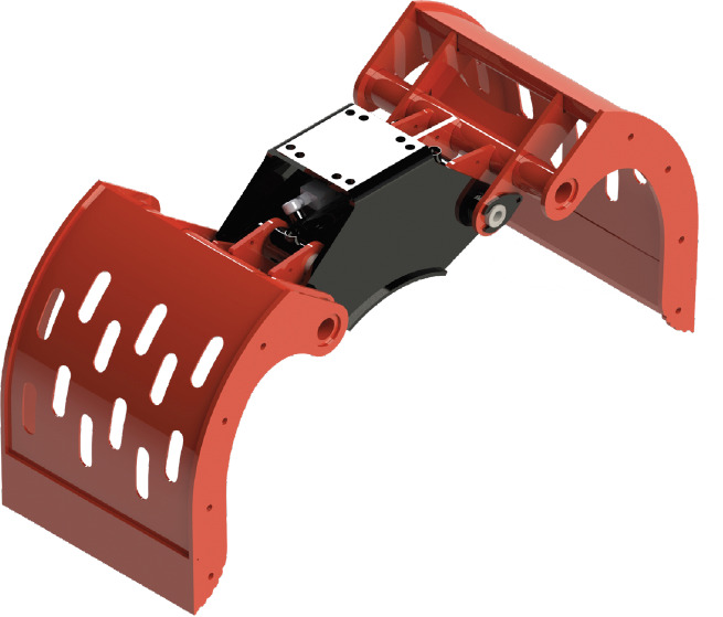 Pearced clamshell buckets withouth side-walls BV-MR 125 SG - Clamshell bucket for Truck mounted crane: picture 1 Pearced clamshell buckets withouth side-walls BV-MR 125 SG - Clamshell bucket for Truck mounted crane: picture 1