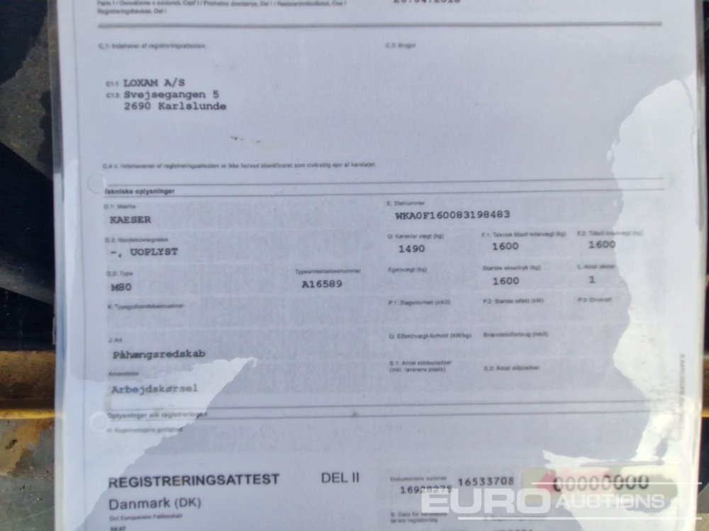 Air compressor 2008 Kaeser M80 265CFM: picture 18