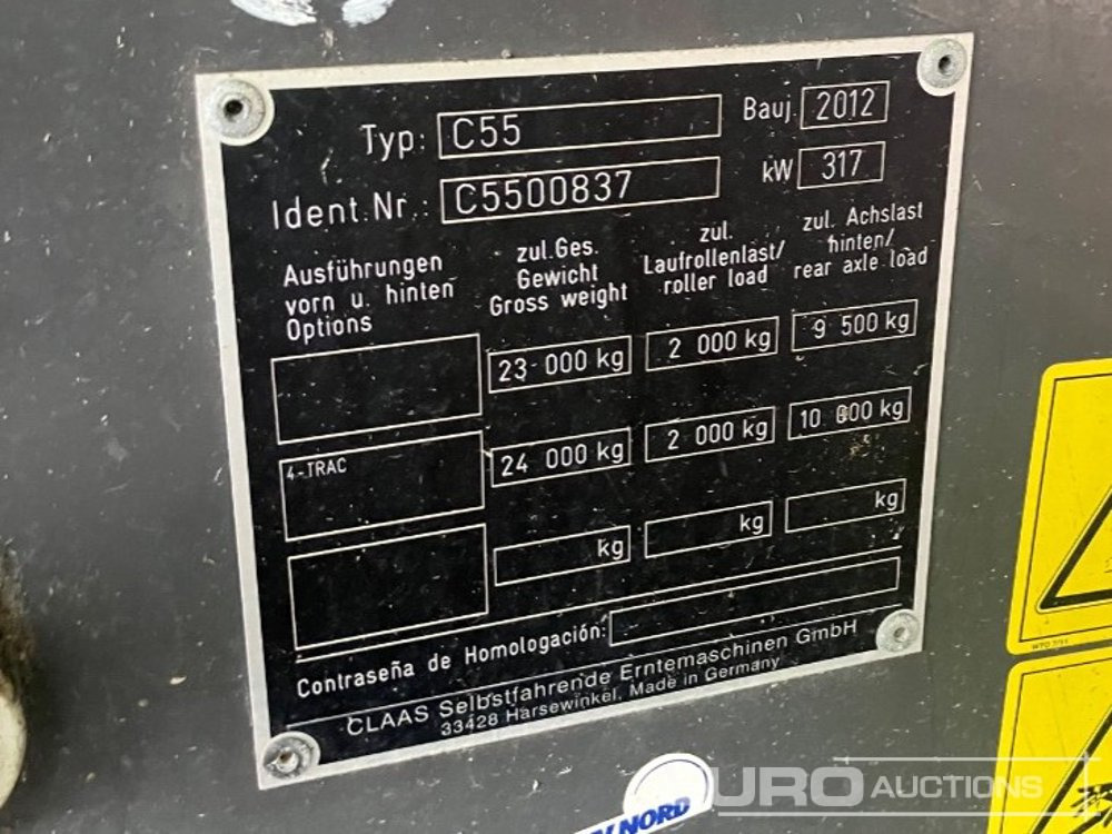 2012 Claas LEXION 750TT - Combine harvester: picture 4 2012 Claas LEXION 750TT - Combine harvester: picture 4