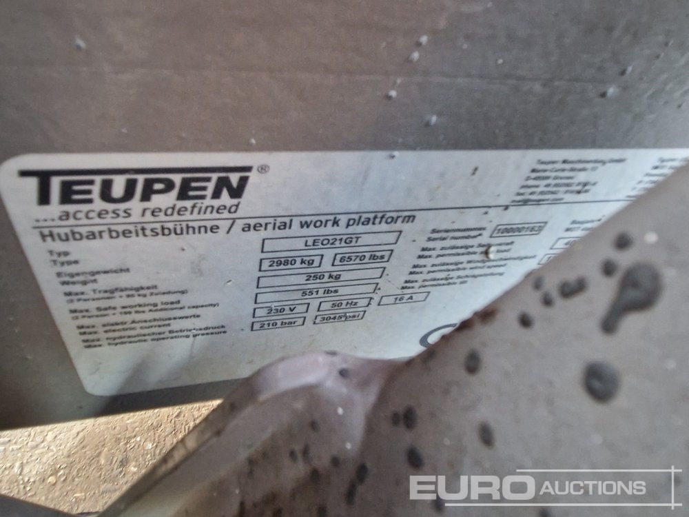 Teupen LEO21GT - Aerial platform: picture 2 Teupen LEO21GT - Aerial platform: picture 2