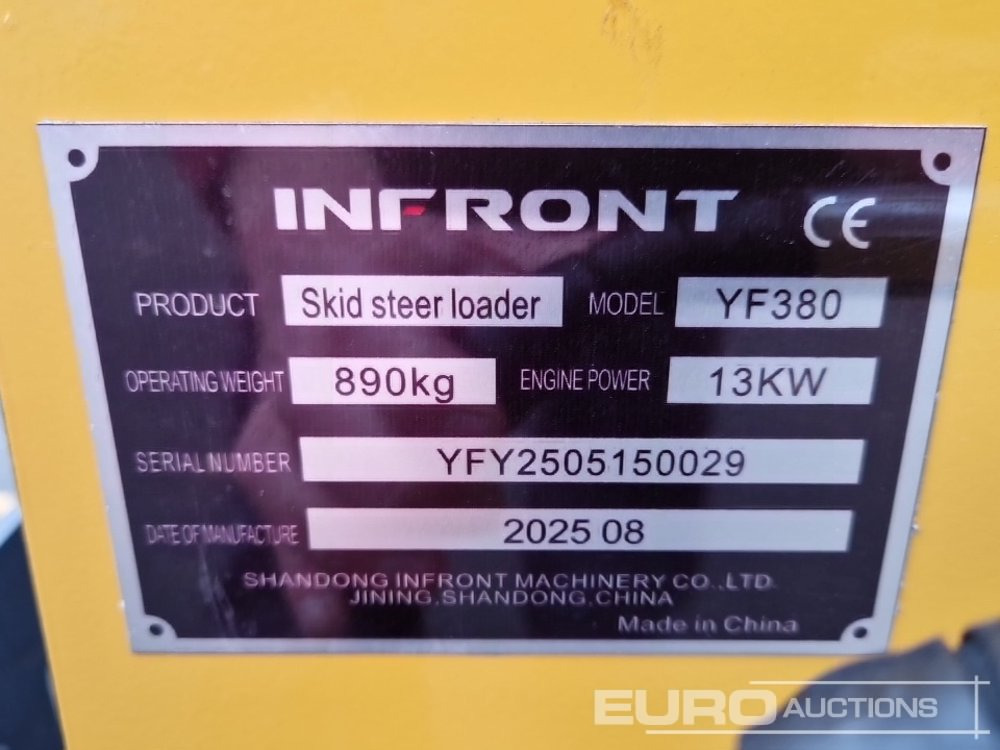 Skid steer loader Unused 2025 Infront YF380: picture 19 Skid steer loader Unused 2025 Infront YF380: picture 19