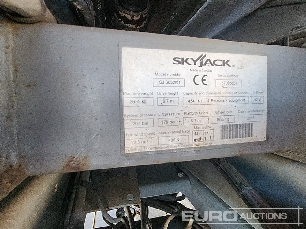 Aerial platform 2015 SkyJack SJ6832: picture 24
