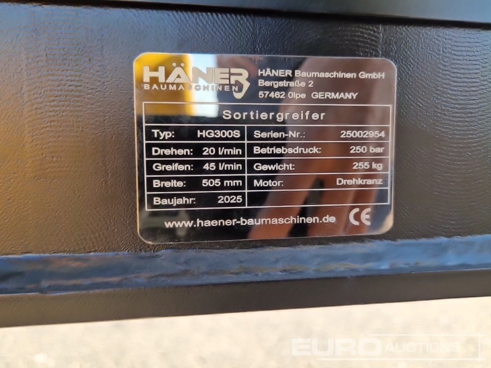 Unused 2025 Häner HG300S - Attachment for Excavator: picture 5 Unused 2025 Häner HG300S - Attachment for Excavator: picture 5