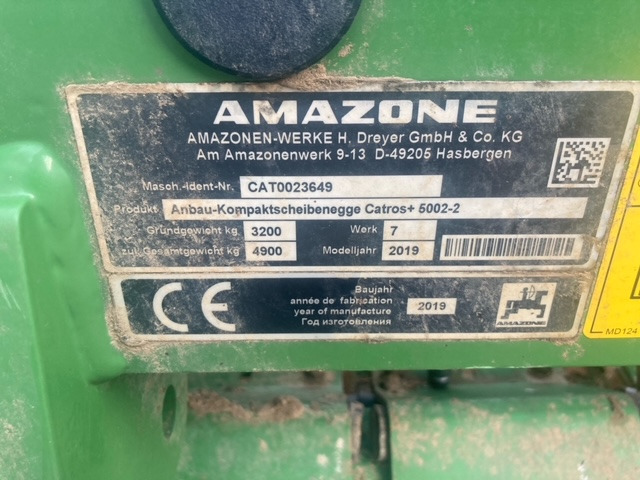 Amazone Catros 5002-2 - Disc harrow: picture 2 Amazone Catros 5002-2 - Disc harrow: picture 2