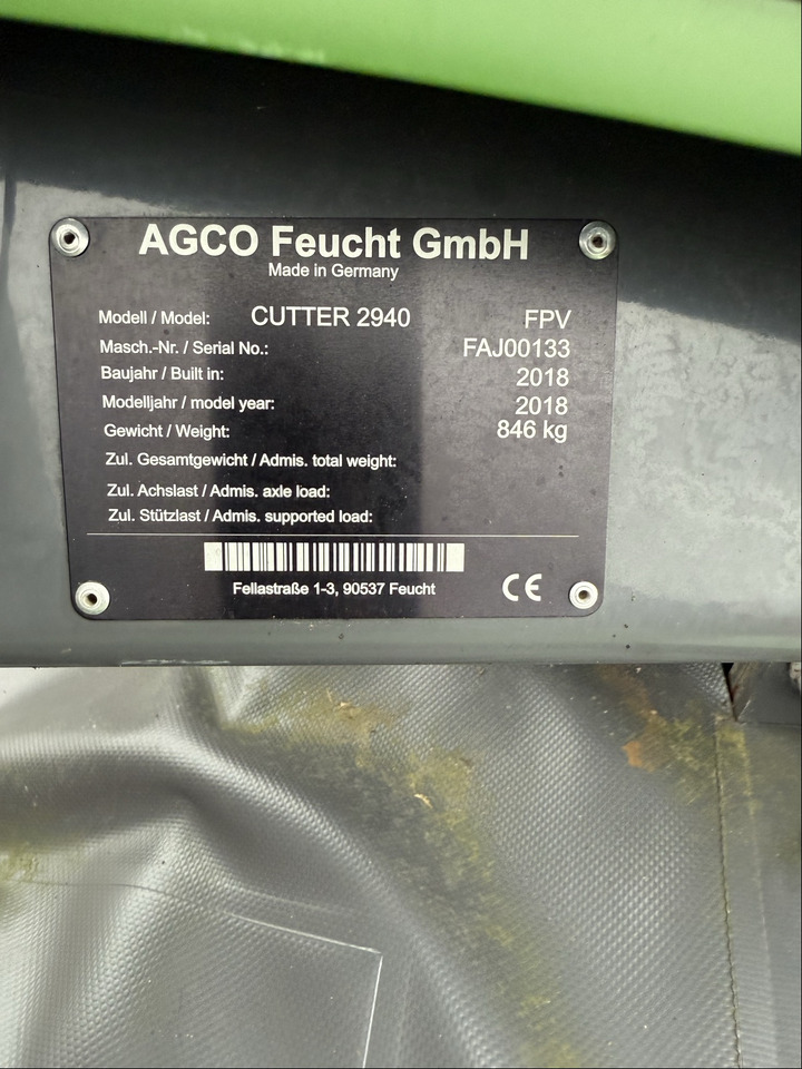 Fendt Frontmähwerk Cutter 2940 FPV - Mower: picture 2 Fendt Frontmähwerk Cutter 2940 FPV - Mower: picture 2