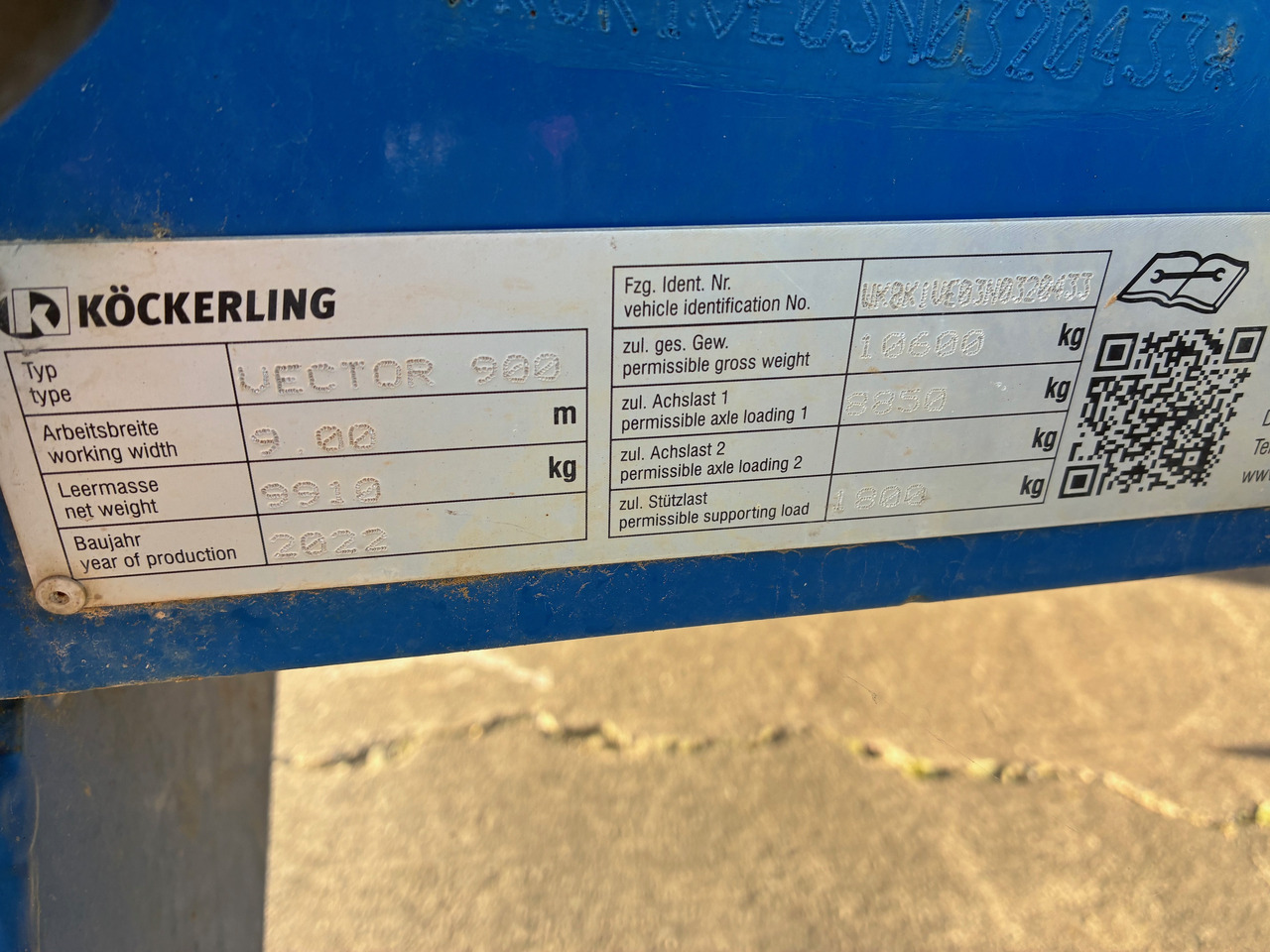 Köckerling Vector 900 - Cultivator: picture 2 Köckerling Vector 900 - Cultivator: picture 2