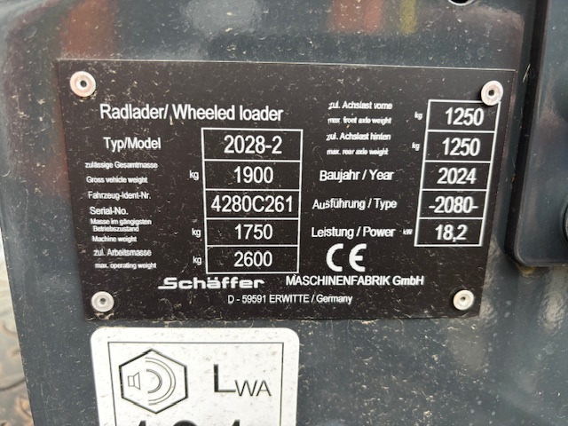 Schäffer Hoflader 2028-2 - Wheel loader: picture 2 Schäffer Hoflader 2028-2 - Wheel loader: picture 2