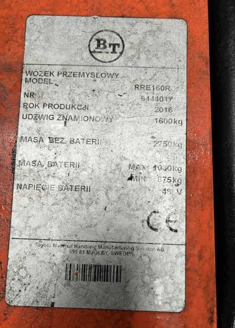 BT RRE160R - Reach truck: picture 4 BT RRE160R - Reach truck: picture 4